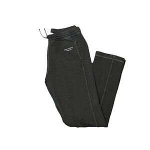 Acne Studios Black Sweatpants Size Small White Stitching Faded